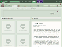 Tablet Screenshot of luvlymish.deviantart.com