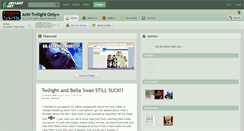 Desktop Screenshot of anti-twilight-only.deviantart.com