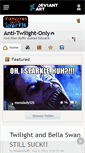 Mobile Screenshot of anti-twilight-only.deviantart.com