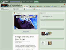 Tablet Screenshot of anti-twilight-only.deviantart.com