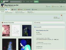 Tablet Screenshot of blue-demon-ao-oni.deviantart.com