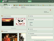 Tablet Screenshot of jaenb.deviantart.com