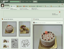 Tablet Screenshot of kuroso.deviantart.com