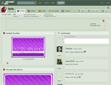 Tablet Screenshot of fallie.deviantart.com