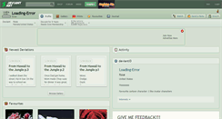 Desktop Screenshot of loading-error.deviantart.com