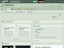 Tablet Screenshot of loading-error.deviantart.com