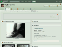 Tablet Screenshot of clayexpressions.deviantart.com