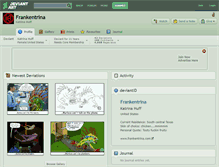 Tablet Screenshot of frankentrina.deviantart.com