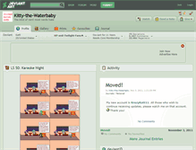 Tablet Screenshot of kitty-the-waterbaby.deviantart.com