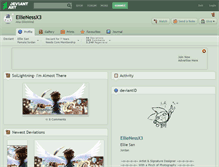 Tablet Screenshot of ellienessx3.deviantart.com