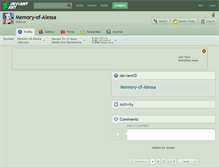 Tablet Screenshot of memory-of-alessa.deviantart.com