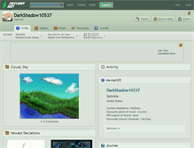 Tablet Screenshot of darkshadow10537.deviantart.com