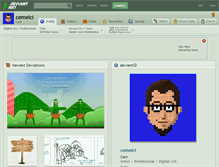 Tablet Screenshot of cemelci.deviantart.com