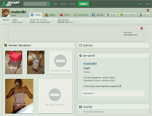 Tablet Screenshot of maskedbi.deviantart.com