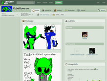 Tablet Screenshot of cobaltlovers.deviantart.com