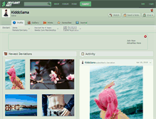 Tablet Screenshot of kiddosama.deviantart.com
