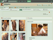 Tablet Screenshot of kiddotattoo.deviantart.com