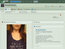 Tablet Screenshot of nerdygirlfashion.deviantart.com