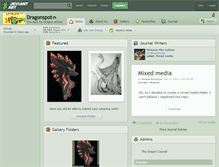 Tablet Screenshot of dragonspot.deviantart.com