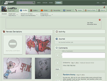 Tablet Screenshot of cvartcv.deviantart.com