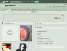 Tablet Screenshot of myrandamystery.deviantart.com