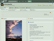 Tablet Screenshot of krittycalamity.deviantart.com