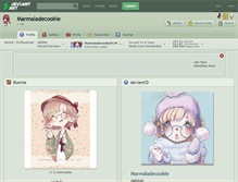 Tablet Screenshot of marmaladecookie.deviantart.com