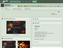 Tablet Screenshot of dethklok.deviantart.com