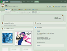 Tablet Screenshot of dapl.deviantart.com