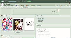 Desktop Screenshot of mewshoshe.deviantart.com