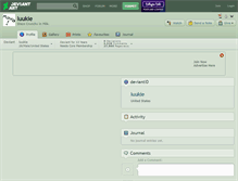 Tablet Screenshot of luukie.deviantart.com