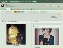 Tablet Screenshot of holunder.deviantart.com
