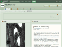 Tablet Screenshot of digitalblasphemy.deviantart.com