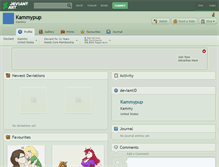 Tablet Screenshot of kammypup.deviantart.com