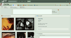 Desktop Screenshot of free-dog.deviantart.com