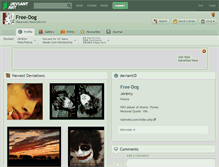 Tablet Screenshot of free-dog.deviantart.com