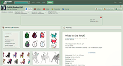 Desktop Screenshot of gothicrockergirl.deviantart.com