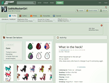 Tablet Screenshot of gothicrockergirl.deviantart.com