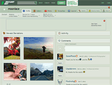 Tablet Screenshot of moonlace.deviantart.com
