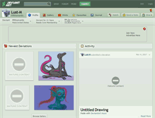 Tablet Screenshot of lust-m.deviantart.com