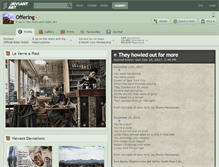 Tablet Screenshot of offering.deviantart.com