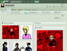 Tablet Screenshot of candy0addict.deviantart.com