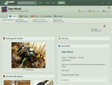 Tablet Screenshot of gear-blood.deviantart.com