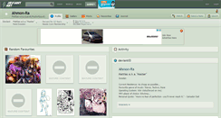 Desktop Screenshot of ahmon-ra.deviantart.com
