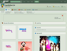 Tablet Screenshot of camilhitha124.deviantart.com