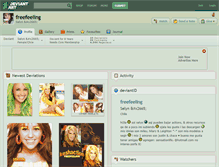 Tablet Screenshot of freefeeling.deviantart.com