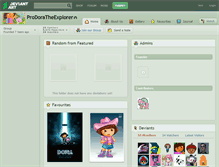 Tablet Screenshot of prodoratheexplorer.deviantart.com