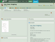 Tablet Screenshot of amy--rose--hedgehog.deviantart.com