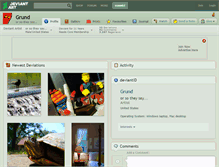 Tablet Screenshot of grund.deviantart.com
