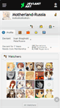 Mobile Screenshot of motherland-russia.deviantart.com